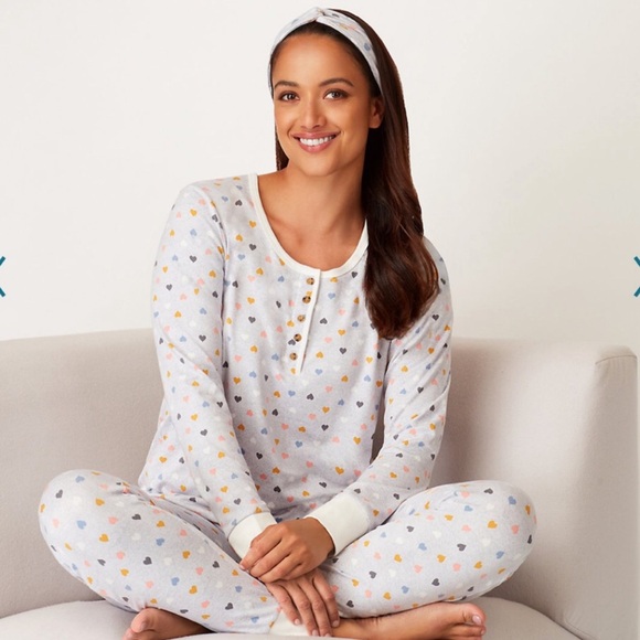 NEW Cuddl Duds PJ Set 2-Piece With Matching Headband Size XXL - Picture 1 of 5